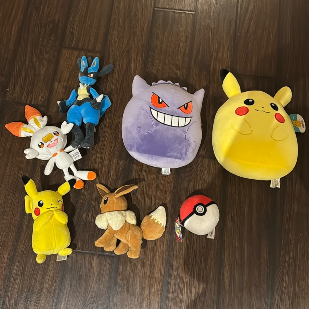 NWT and NWOT Pokemon stuffies